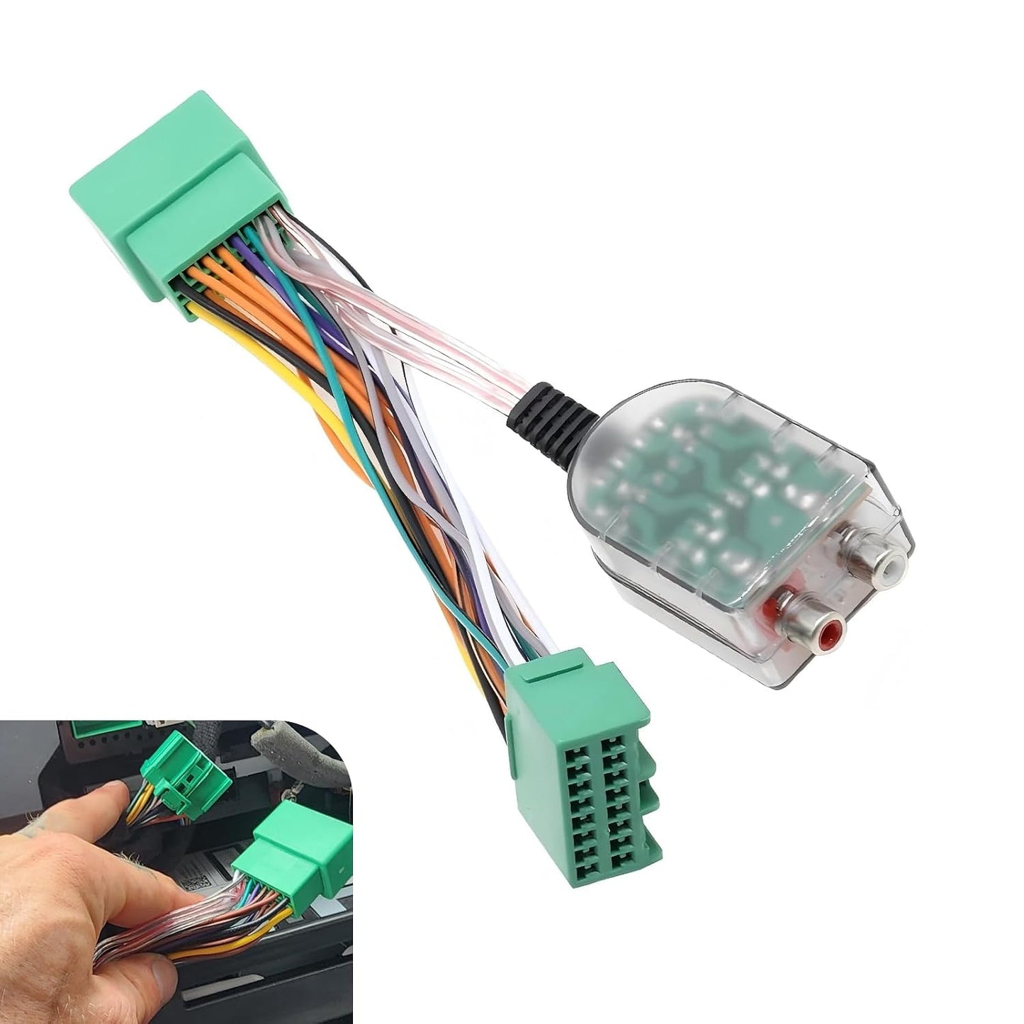 Culycey Add A Subwoofer Amplifier Wire Harness, Subwoofer Amplifier Adapter, Add an Amp Wiring Harness, Compatible