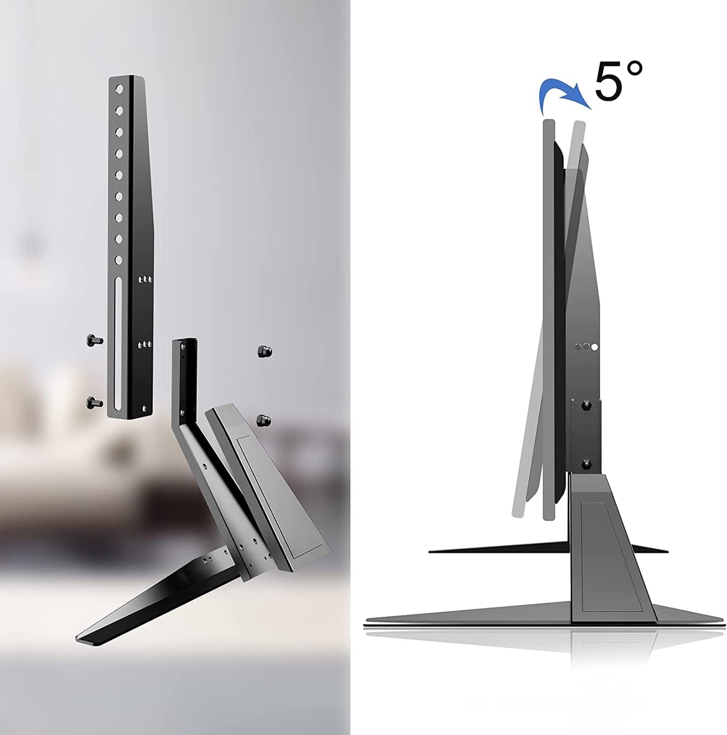 suptek 23 42 inch 400x200mm 88lbs ML1732 Universal TV Stand Legs TV Feet for to LCD LED OLED Plasma TVs, Table Top