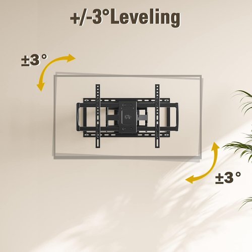 Mounting Dream Full Motion TV Wall Mount - Heavy Duty Bracket for 42-90 Inch TVs | Max VESA 600x400mm, 132LBS Capacity