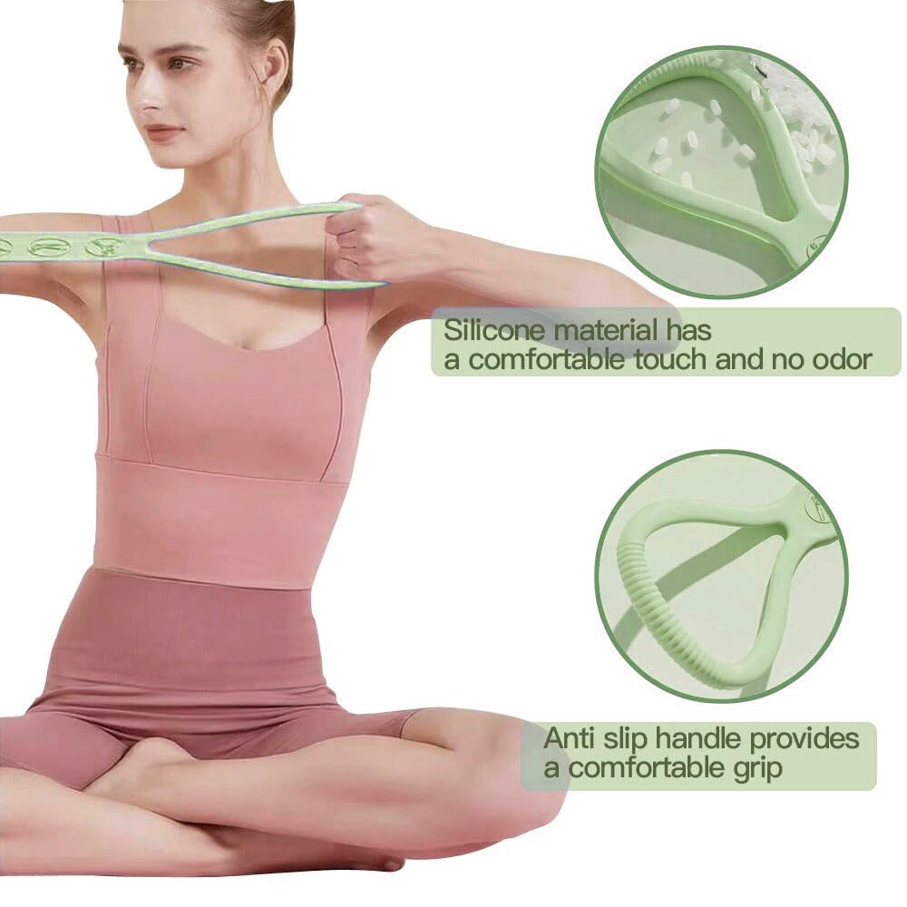 2025 Upgraded Figure 8 Resistance Band, 35lb Exercise Band for Kids Adult and Elderly, Stretch Fitness Band Workout Ropes for Arm Back Shoulder Yoga Pilates Physical Therapy(Sold in Single not in Set)