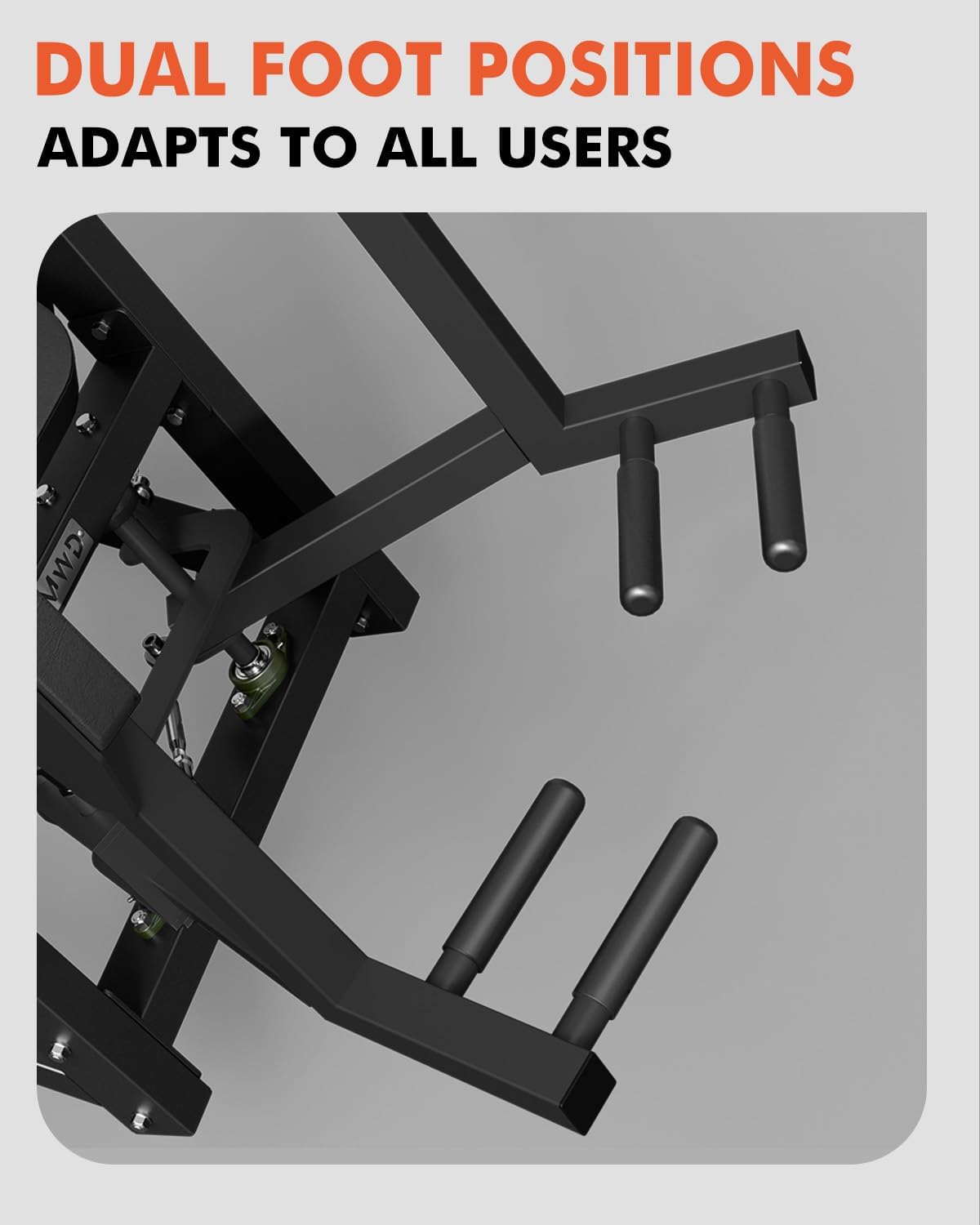 GMWD Hip Abductor Machine, 3D ARC Motion Hip Abductor Machine, 300lbs Capacity Plate Loaded Hip Abduction Machine, Inner and Outer Thigh Machine for Home Gym