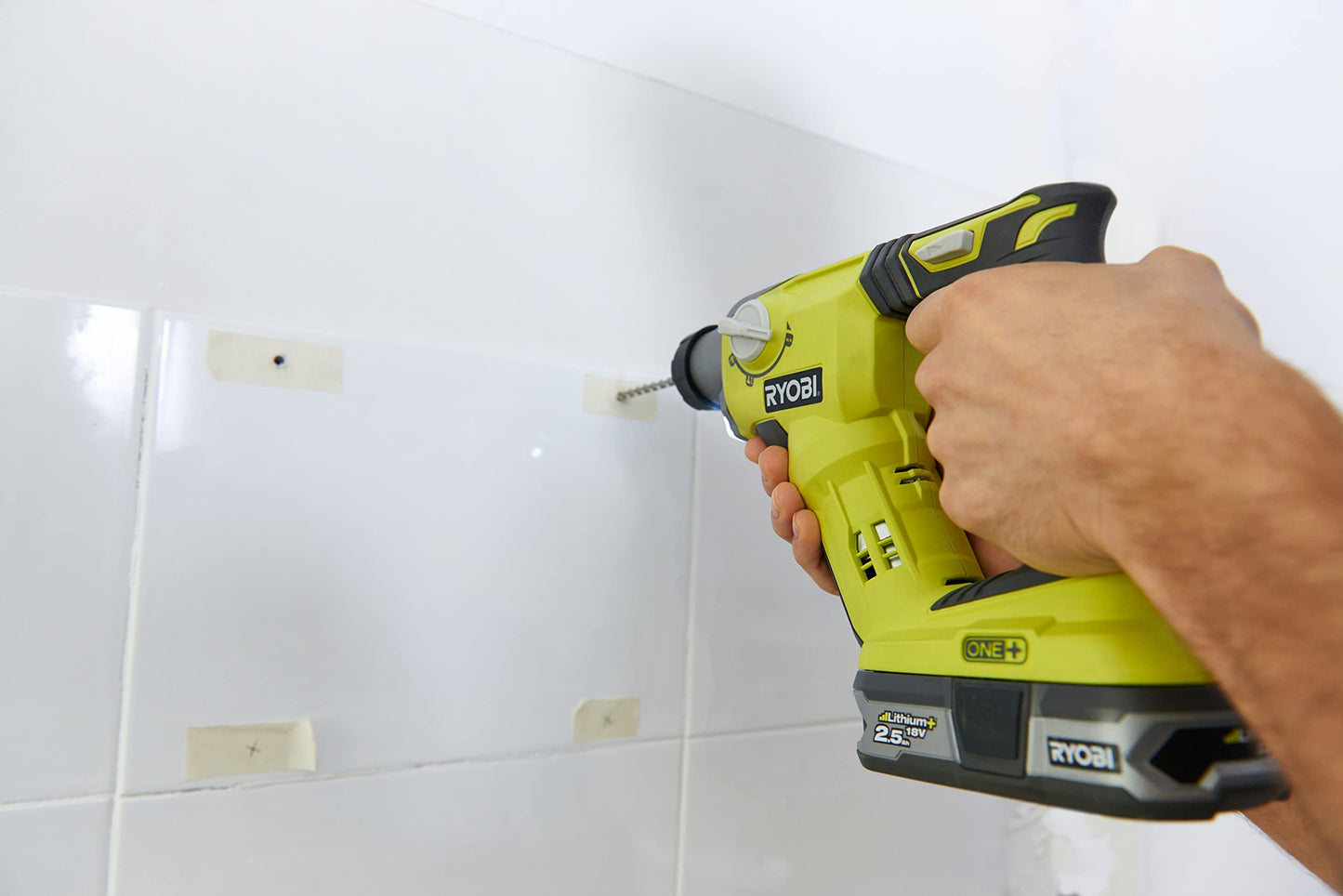 Ryobi R18SDS-0 ONE+ SDS Plus Cordless Rotary Hammer Drill (Body Only) - Hyper Green
