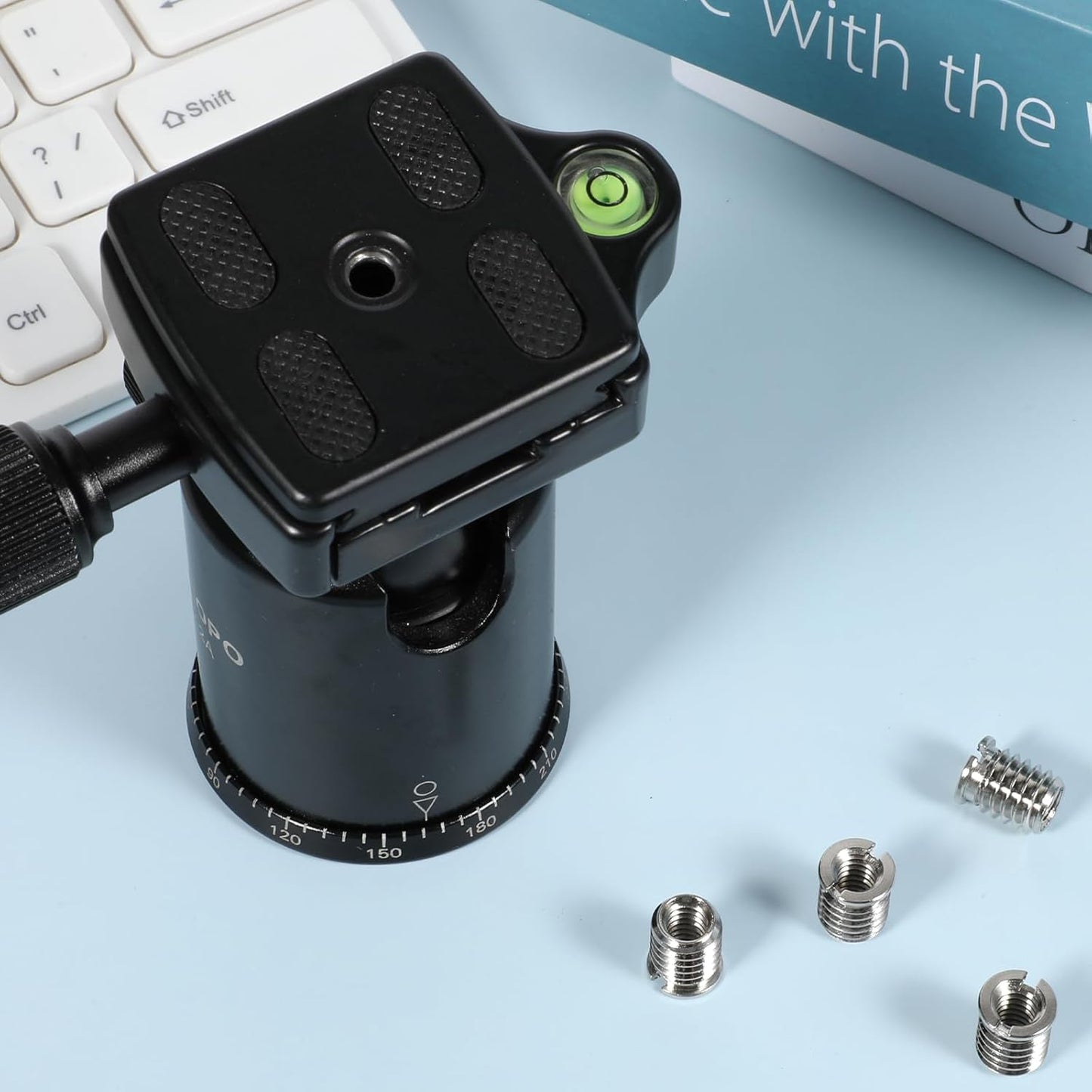 Zyghjort 4 1/4 3/8 1/4 3/8 12 Mm PCS to Adapter, Female to Male Adapter Tripod Thread Adapters Height Reducer Bushing