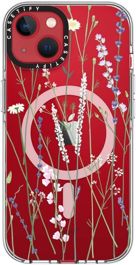 CASETiFY 13 6.6 3X Clear iPhone Case [Not Yellowing / ft. Military Grade Drop Protection/Magsafe] - Gigi Garden Florals