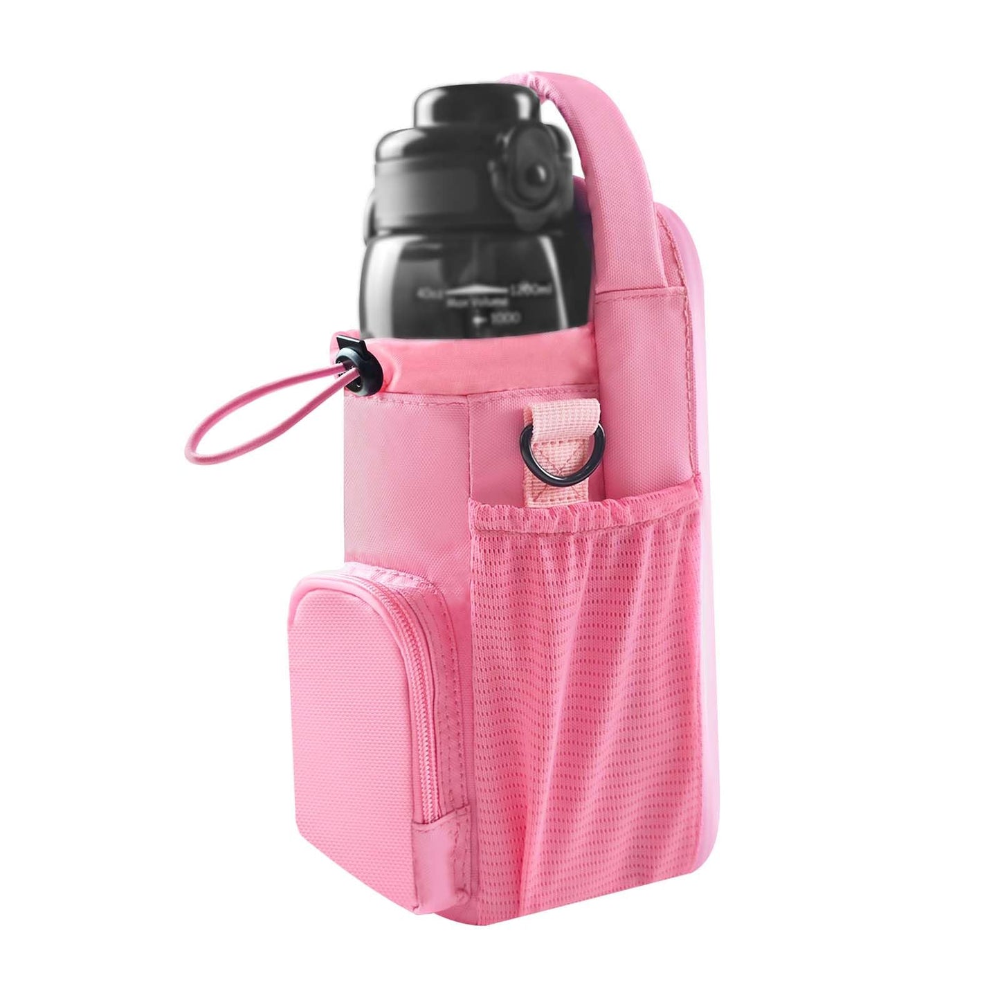 Magnetic Gym Bag for Men and Women, Magnetic Water Bottle Holder for Gym, Small Gym Bag, Gym Gifts for Women and Men (Pink, <40 OZ)