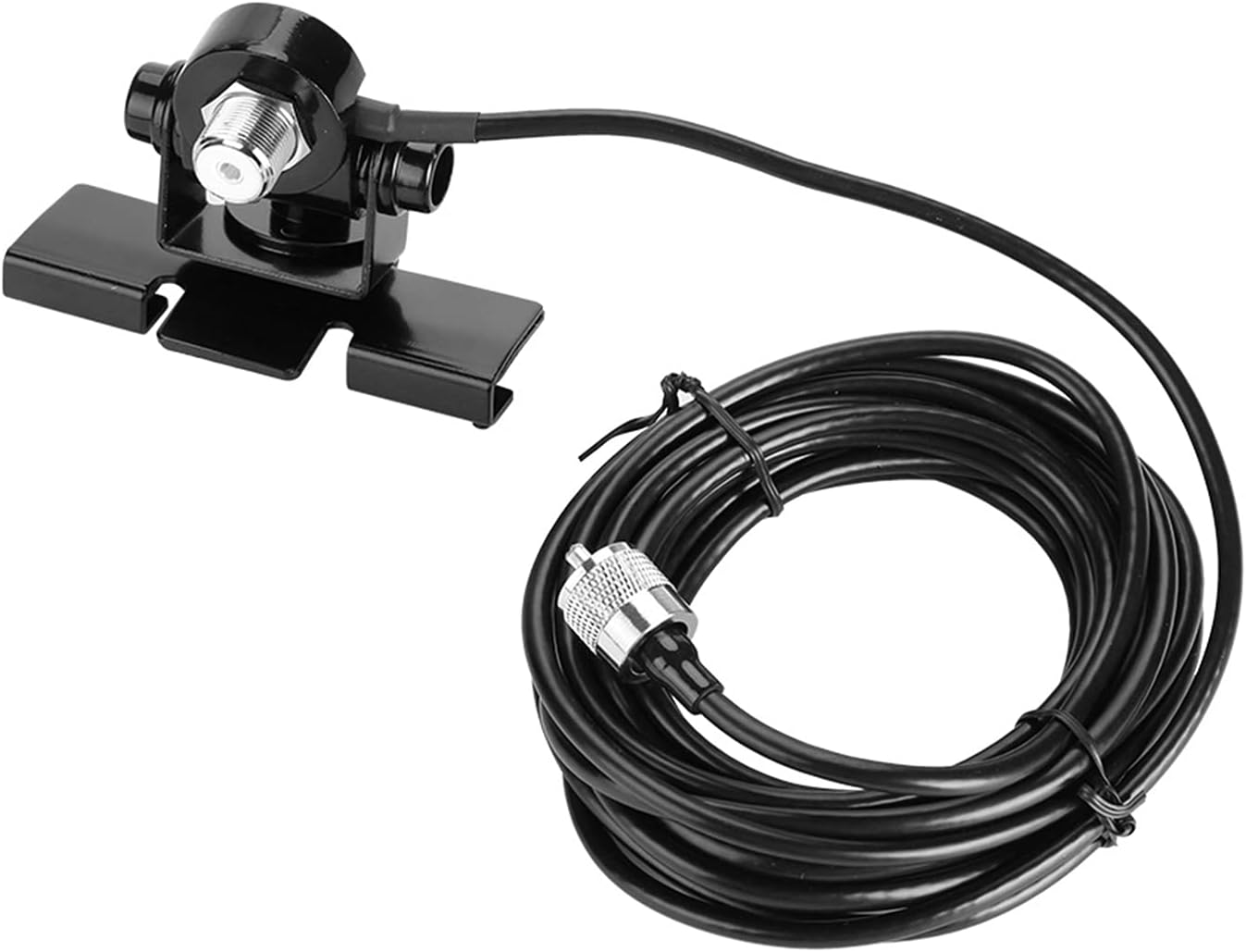 VGEBY 360 Car Antenna Mount Bracket, Degree Adjusting Angle Radio Antenna Mount Bas for Mobile Radio Car Clip Mount
