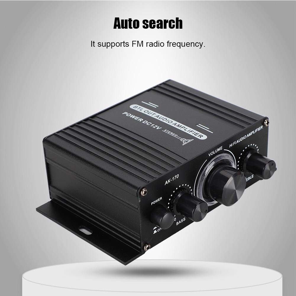 AK170 20W+20W 47K 12V Mini Power Amplifier Resolution Power Amplifier with Low Distortion Rate for Audio Adopt High
