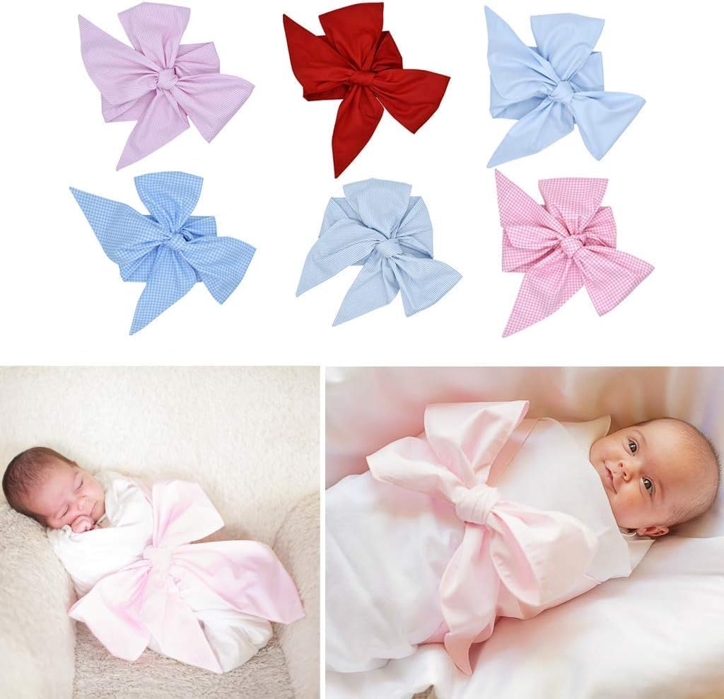 Fibroxify 4# Newborn Swaddle Sash Maternity Bow Sash Baby Swaddle Photography Shoot Prop