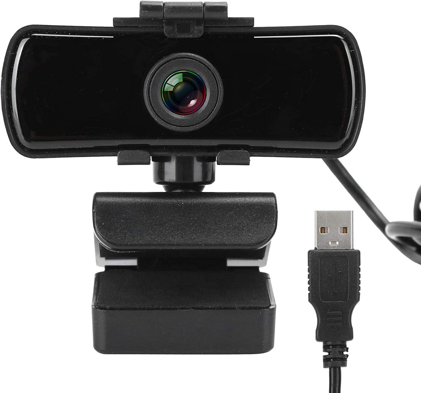 Wisoqu 1080P 3.26mm 110 Business Webcam with Noise Cancelling Microphone, Length Wide Angle Lens USB PTZ Camera