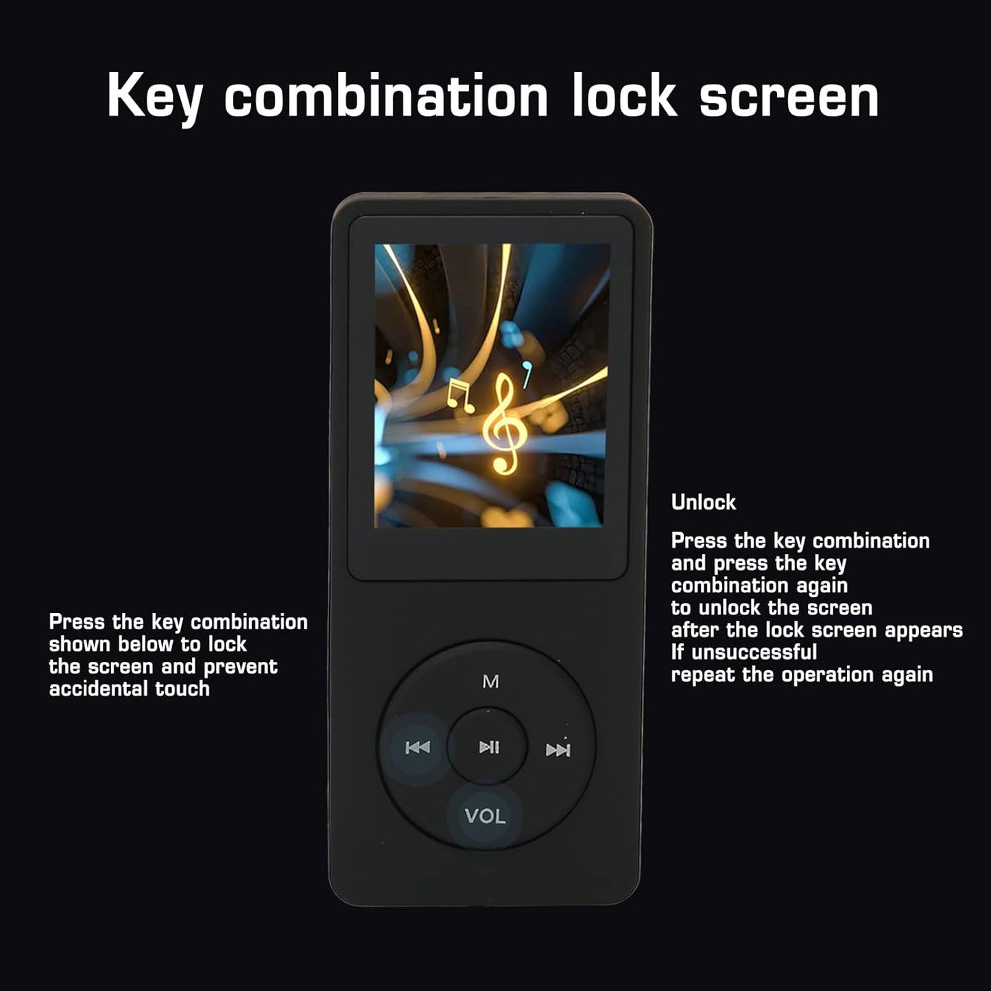Zopsc MP3 MP4 8GB 64GB 30 Player Memory Expandable, Hours Playback, Lightweight and Portable, Easy to Use, Lossless