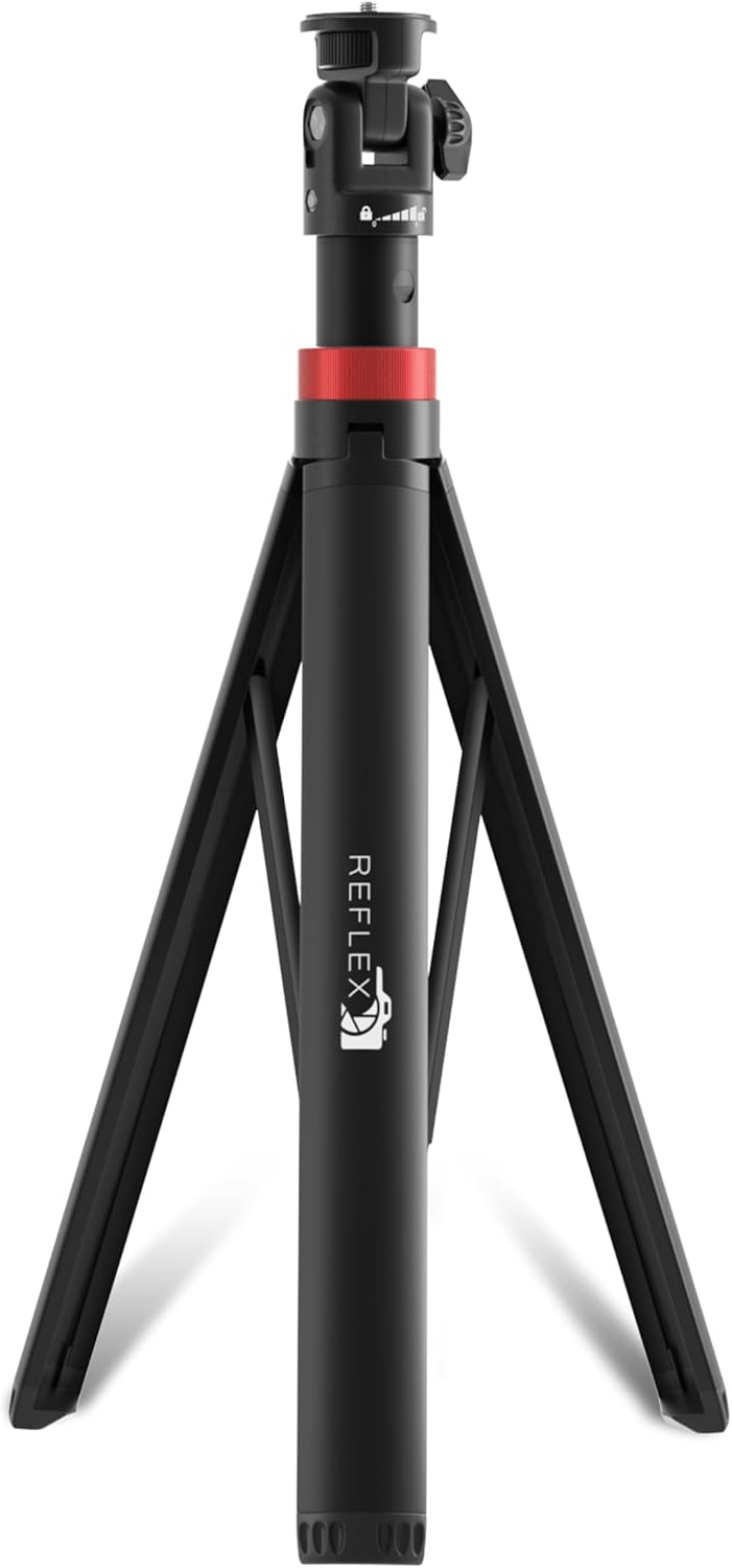 Reflex Camera 76" 190cm 1/4" 180 Lightweight Tripod Stand Extendable Aluminum up to in Height, Lightweight & Portable