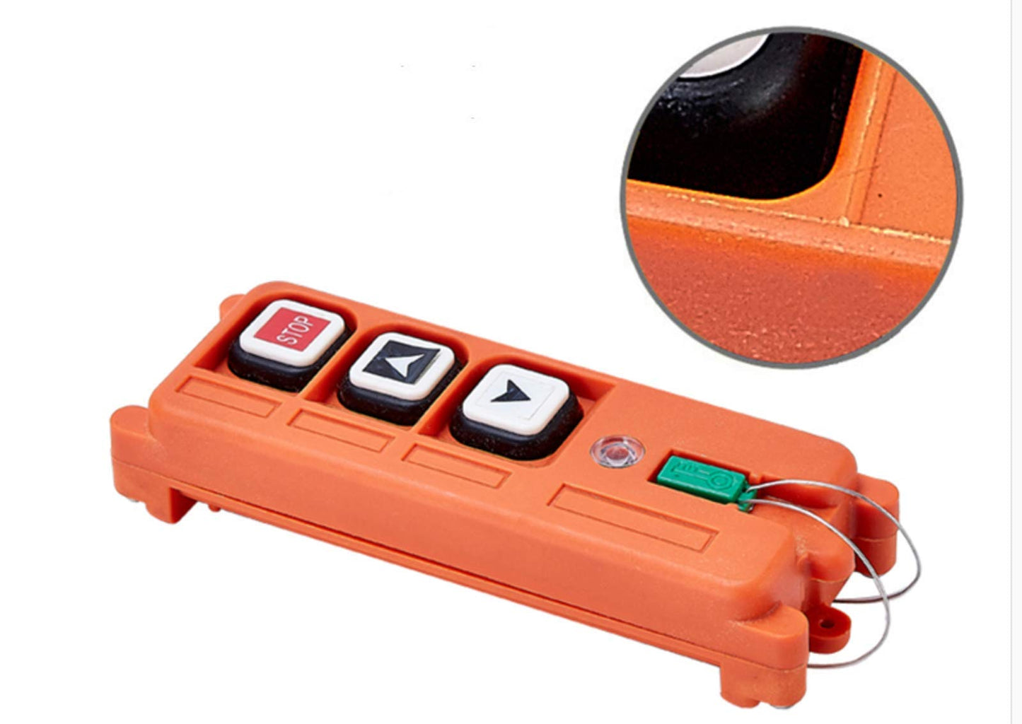 Crane Industrial Radio Remote Control Wireless Transmitter Stop Button 2 Key Switch F21-2S AC/DC (2 Transmitter+1 Receiver) (65V-440V)