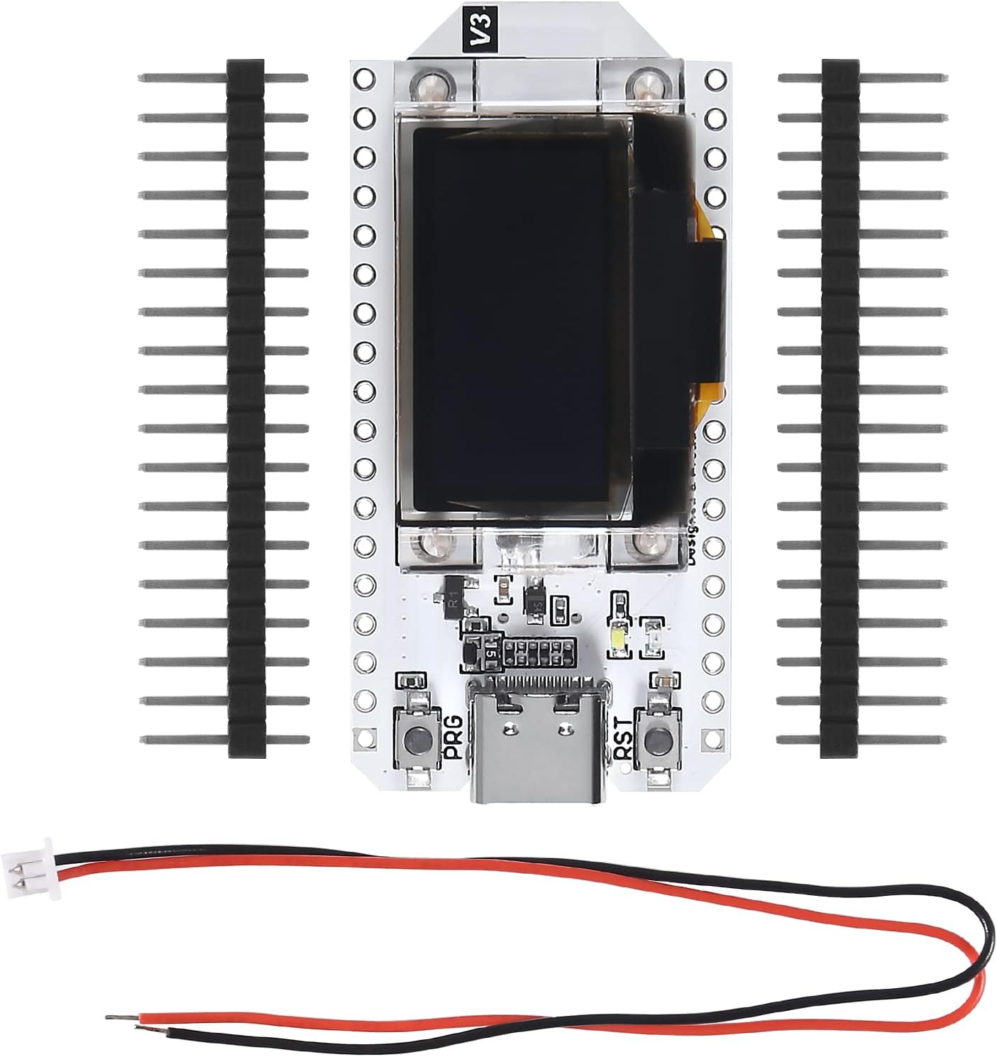 AITIAO 2PCS ESP32 V3 ESP-32 0.96 Inch CP2012 ESP8266 OLED WiFi Kit Type-C Blue OLED Display WiFi+Bluetooth Internet