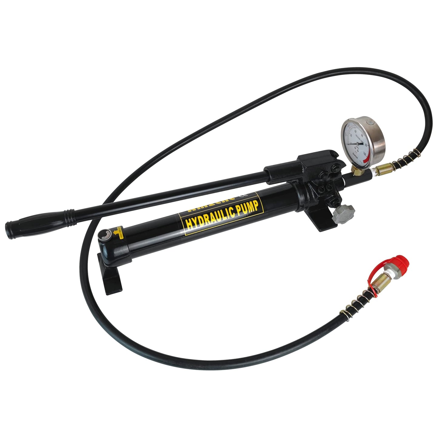 AMZCNC 10000 Psi Hydraulic Hand Pump with Pressure Gauge 2 Speed Power Pack Hydraulic Lifting Pump. (CP-700-2)
