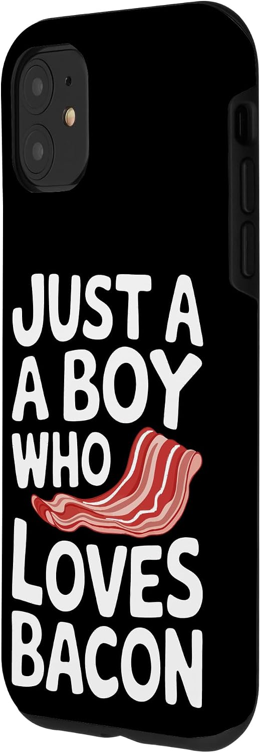 Bacon Meat Breakfast Bacons 11 Bacon Just A Boy Who Loves Bacon Case for iPhone