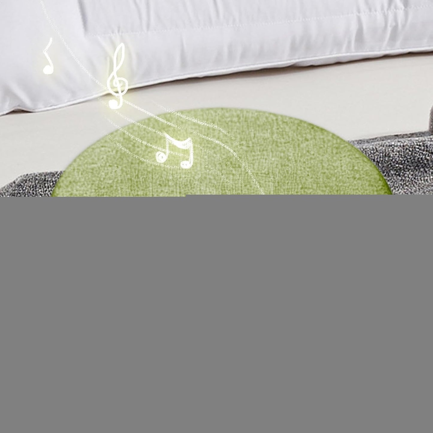 Generic 3.78x3.78x0.43 Inch Pillow Speaker, White Noise Device, Sleep Aid with Timer, Bedside Relaxation Gear, Bedroom