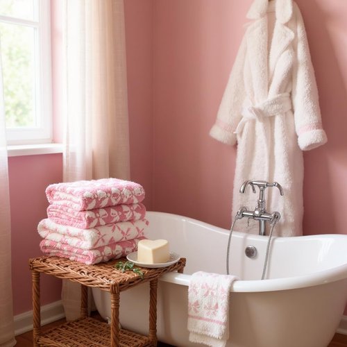Luxury Bow Bath Towel - Cute Pink Towel – Ultra-Absorbent & Quick-Dry Cotton Towels for Bathroom, Spa & Hotel Quality Comfort (Pink Bows, Bath Towel)
