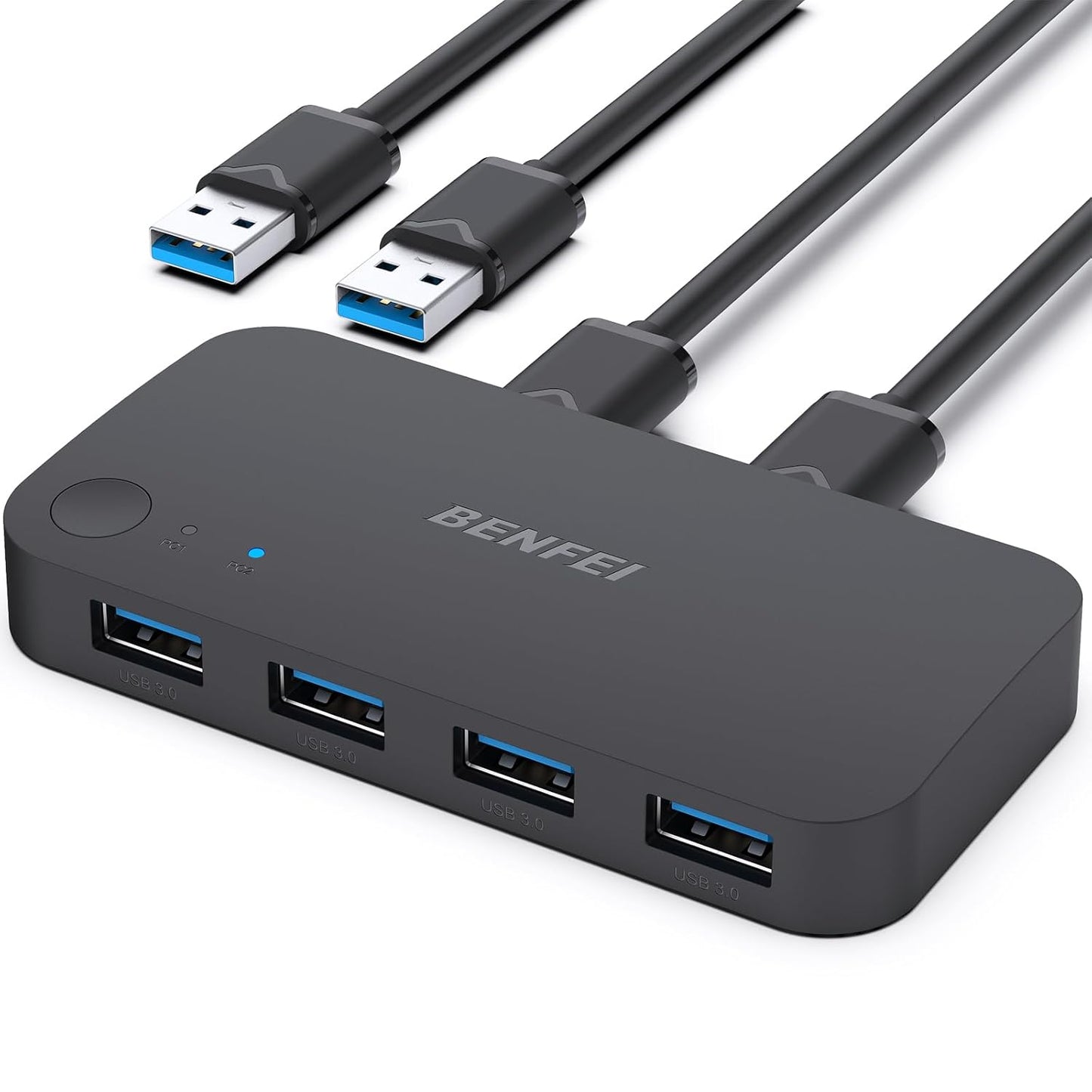 3.0 2 4 BENFEI USB Switch, USB Switch Computers Share USB for PC, Mouse, Keyboard, Printer, Scanner, USB KVM Switch