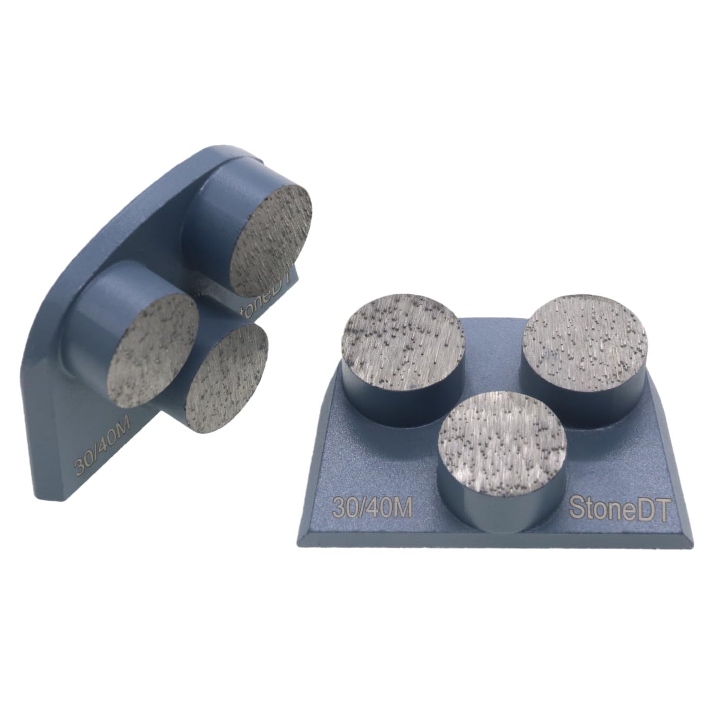 Concrete Floor Grinding Disc, Metal Diamond Grinding Shoes for Concrete Preparation, Fit with Lavina EDCO Floor Grinder, Three Round Segs, 30/40 Grit Medium Bond
