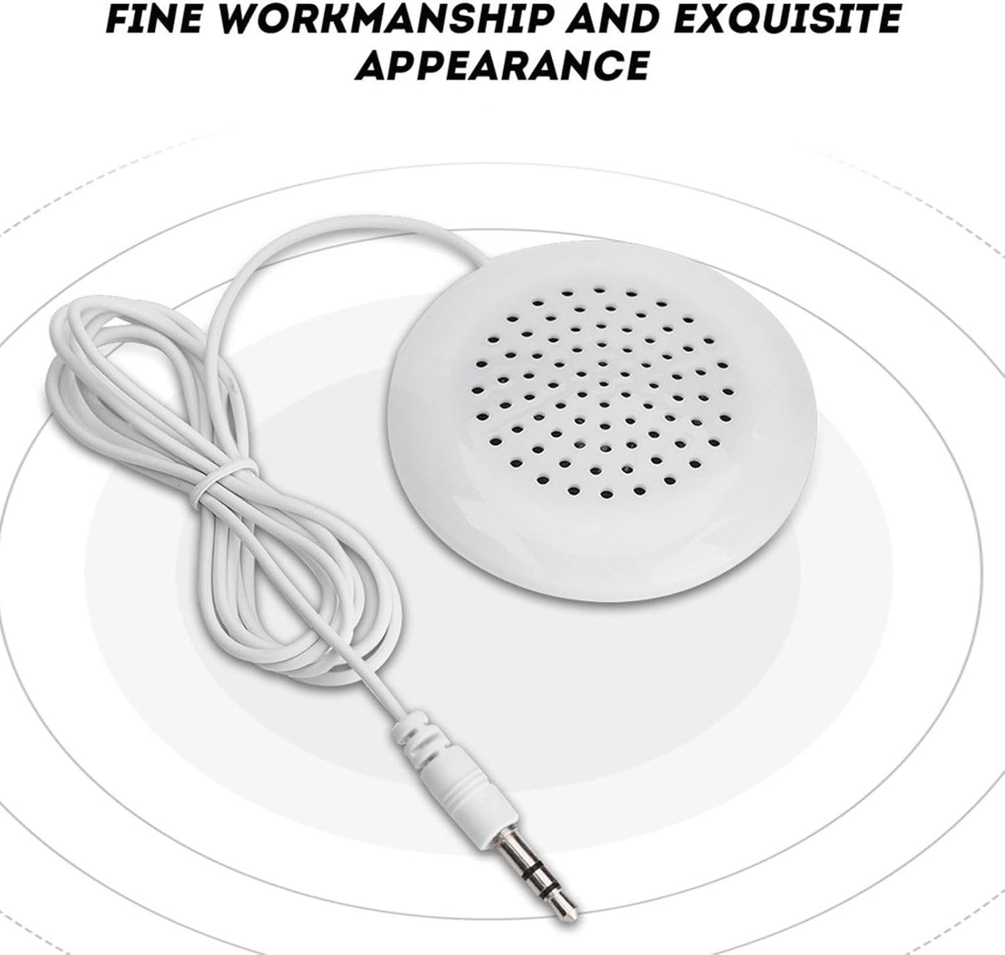Luatoxry 3.5mm 2.4x0.6in 39in MP3, MP4, Pillow Speaker, Jack Pillow Speakers for Sleeping, Mini Under Pillows Music