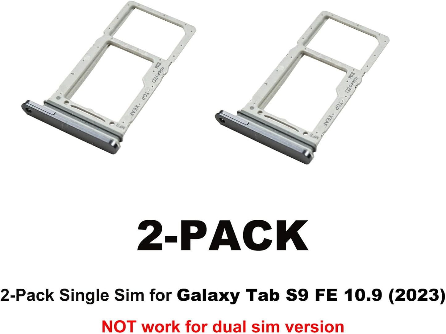BATLABB 2 S9 S9 PCS for Galaxy Tab FE Single SIM Card Tray Replacement, Single SIM Card Slot Holder Compatible