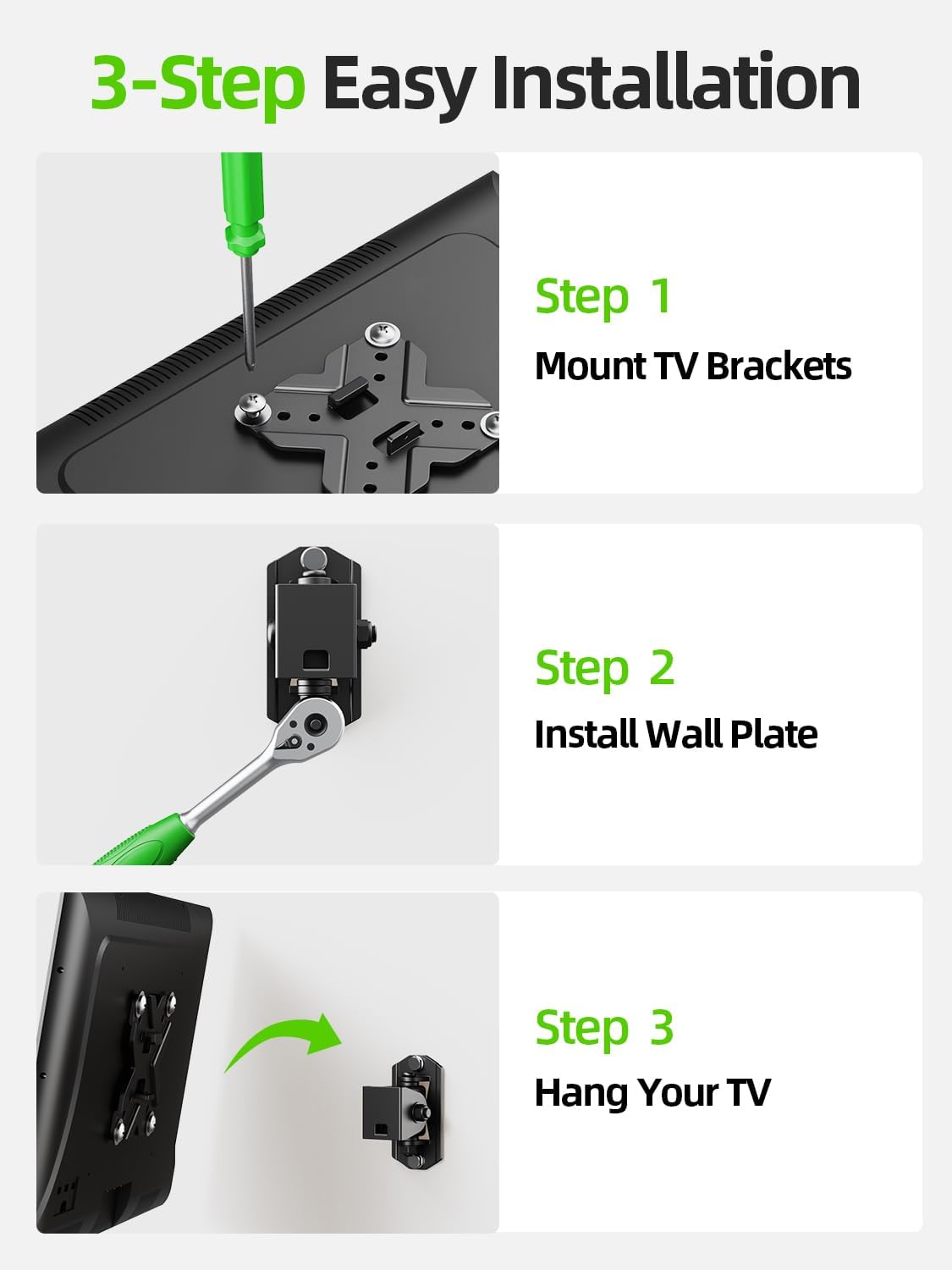 USX MOUNT Small TV Wall Mount Bracket - Swivel & Tilt VESA Mount for 10-32 Inch LED/OLED TVs | 22lb Capacity