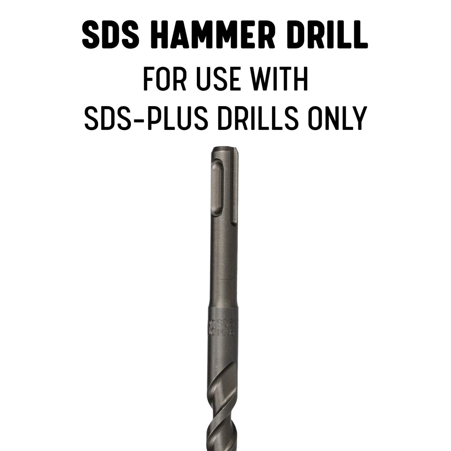 Drill America 1/4" x 10" PRO Series SDS-Plus Hammer Bit Drill Bit (Pack of 25)