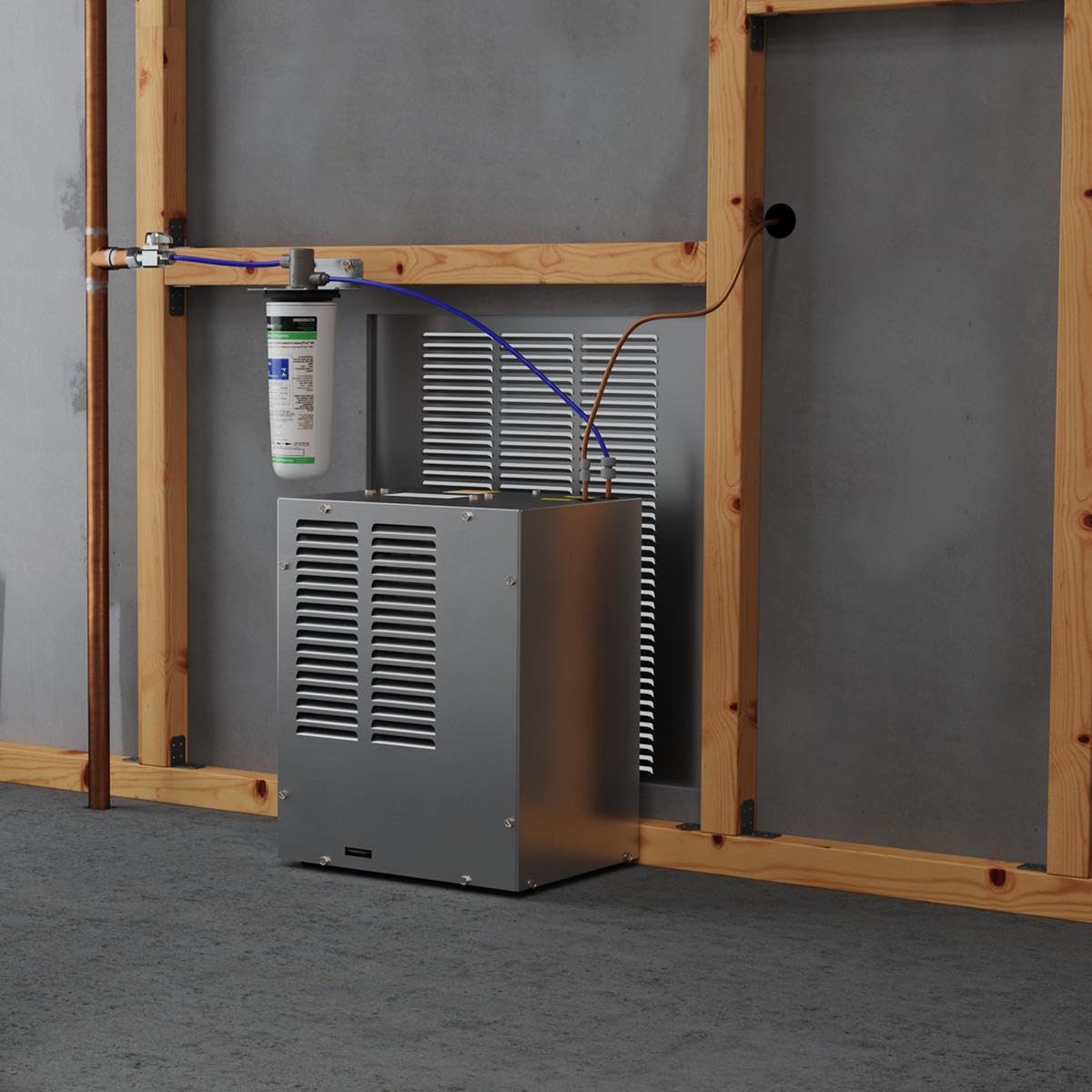 Elkay ECH8 Remote Chiller, Non-Filtered, 8 GPH,17.13 x 10.25 x 13.25 inches