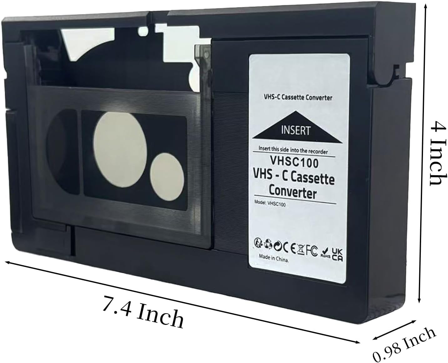 BECBOLDF Cassette Cassette VHS-C Tape Adapter for Camcorders Motorized Ideal for VCR Player, Video Player and VHS