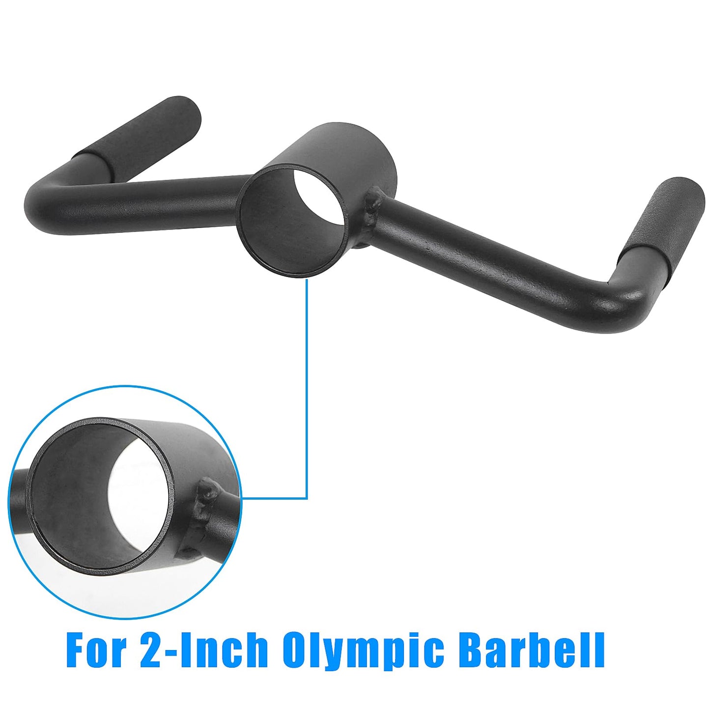 Luwint Landmine Handle Barbell Row Attachment, Solid Steel Home Gym Equipment for Squat, V Bar, T-Bar Row, Viking Press
