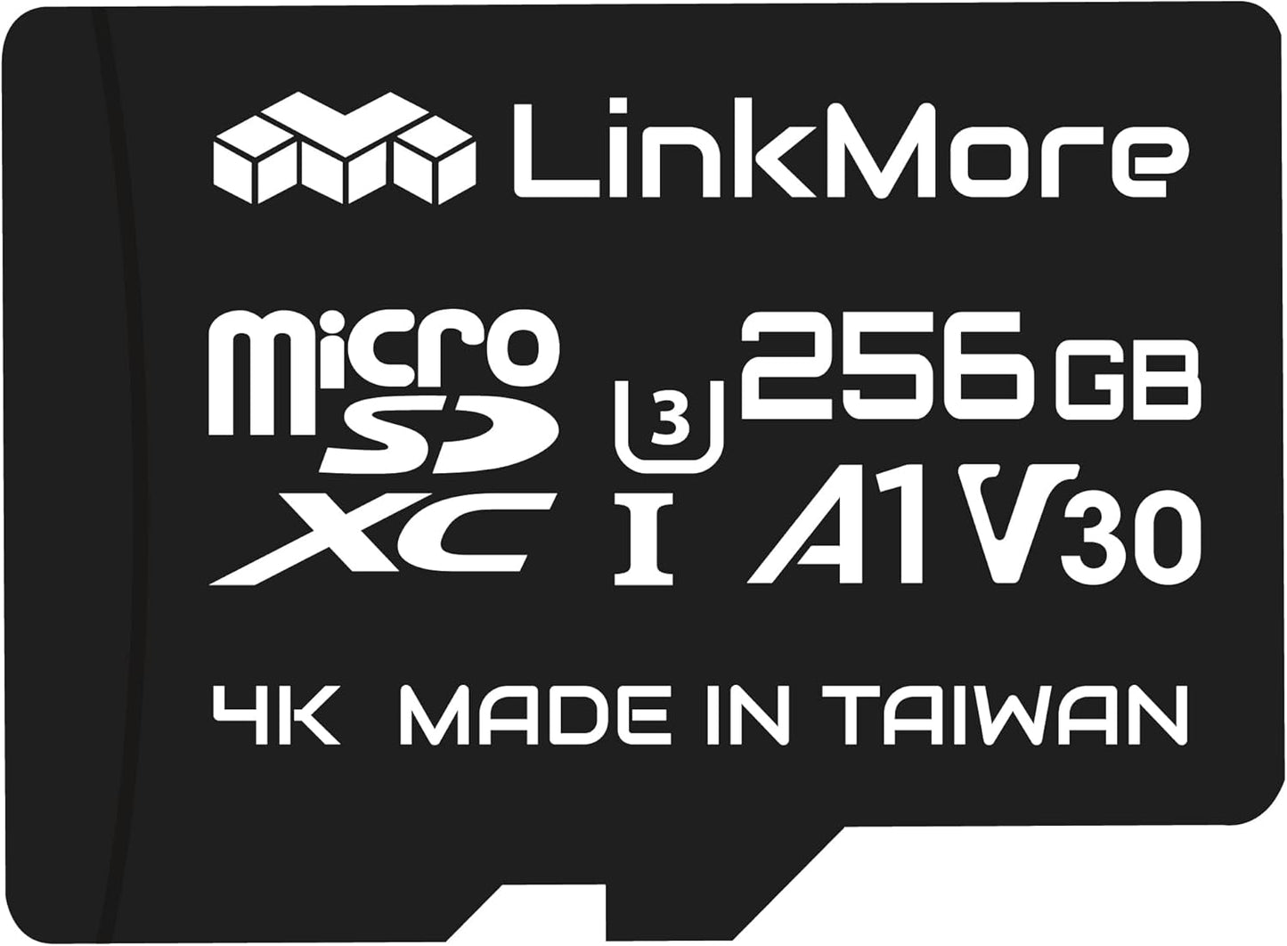 LinkMore 256GB XV13 A1, U3, V30, 10 100 70 Micro SDXC Card, Agon Lite, UHS-I, Class Compatible, Read Speed Up