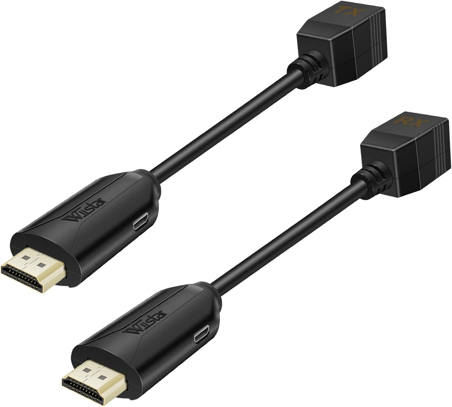 HDSUNWSTD Cat5e Cat6 RJ45 RJ45 2 196ft/60m 1080p HDMI Over Ethernet / Ethernet Cable, Male to Female HDMI to Ethernet