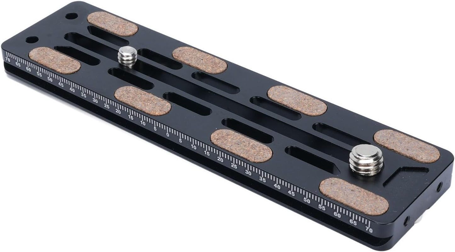 Akozon 1/4in 3/8in Camera Plate Aluminum Alloy Baseplate Screw for DSLR Mirrorless Action Compact Tripod Mount