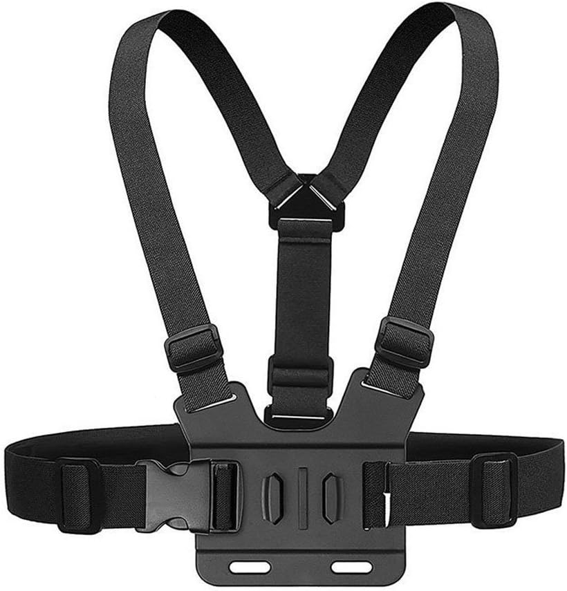 Walway Adjustable Chest for Mount Harness Most Action Cameras, Fully Adjustable Strap Size