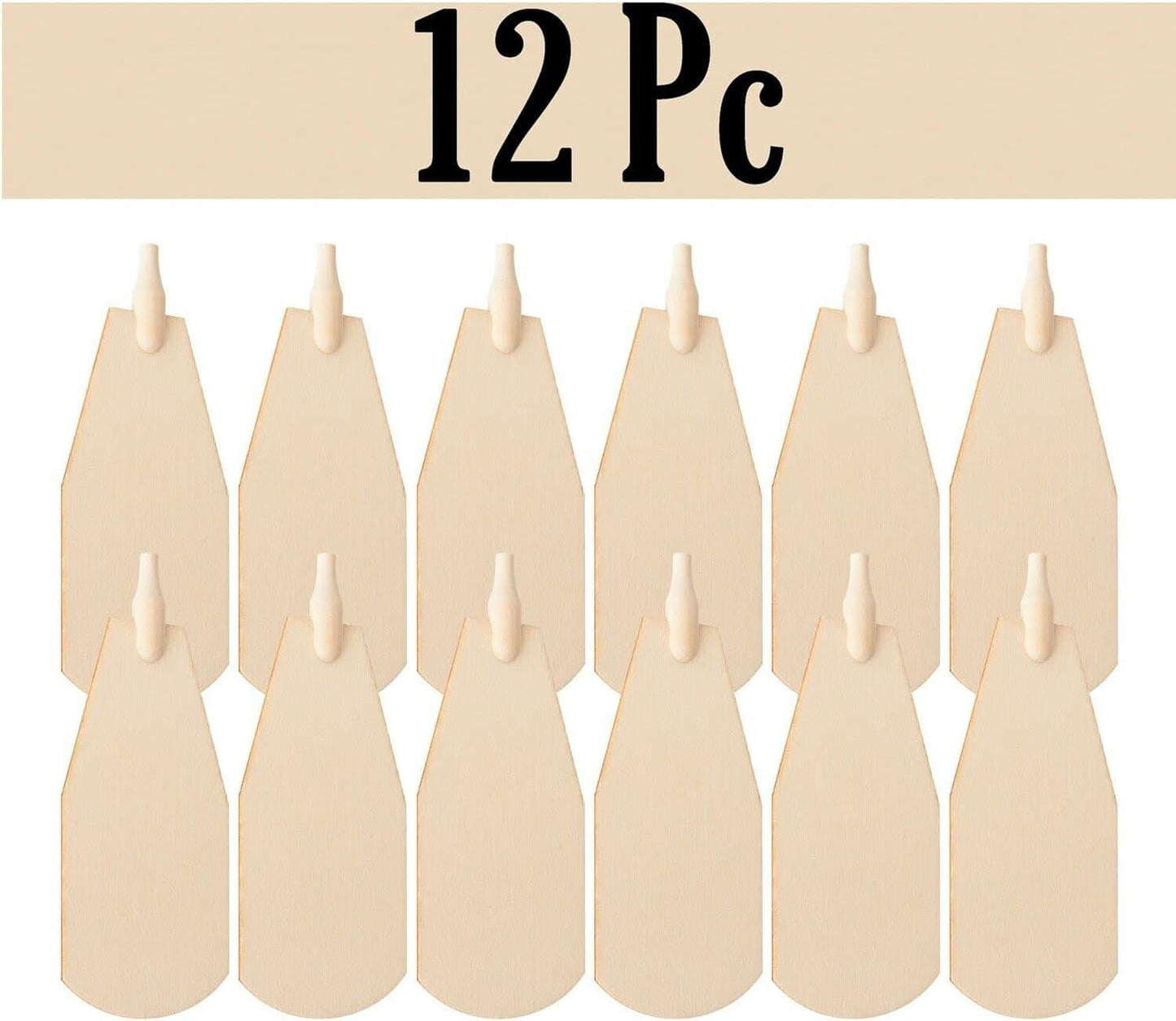Skiennix 12-Pc Replacement Fan Blades Kit - Perfect for German Christmas Pyramid Carousels & Windmills