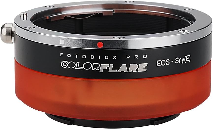 Fotodiox ArtFX ColorFlare Adapter for Canon EOS (EF/EF-S) D/SLR Lens to Sony Alpha E-Mount Mirrorless Camera Body
