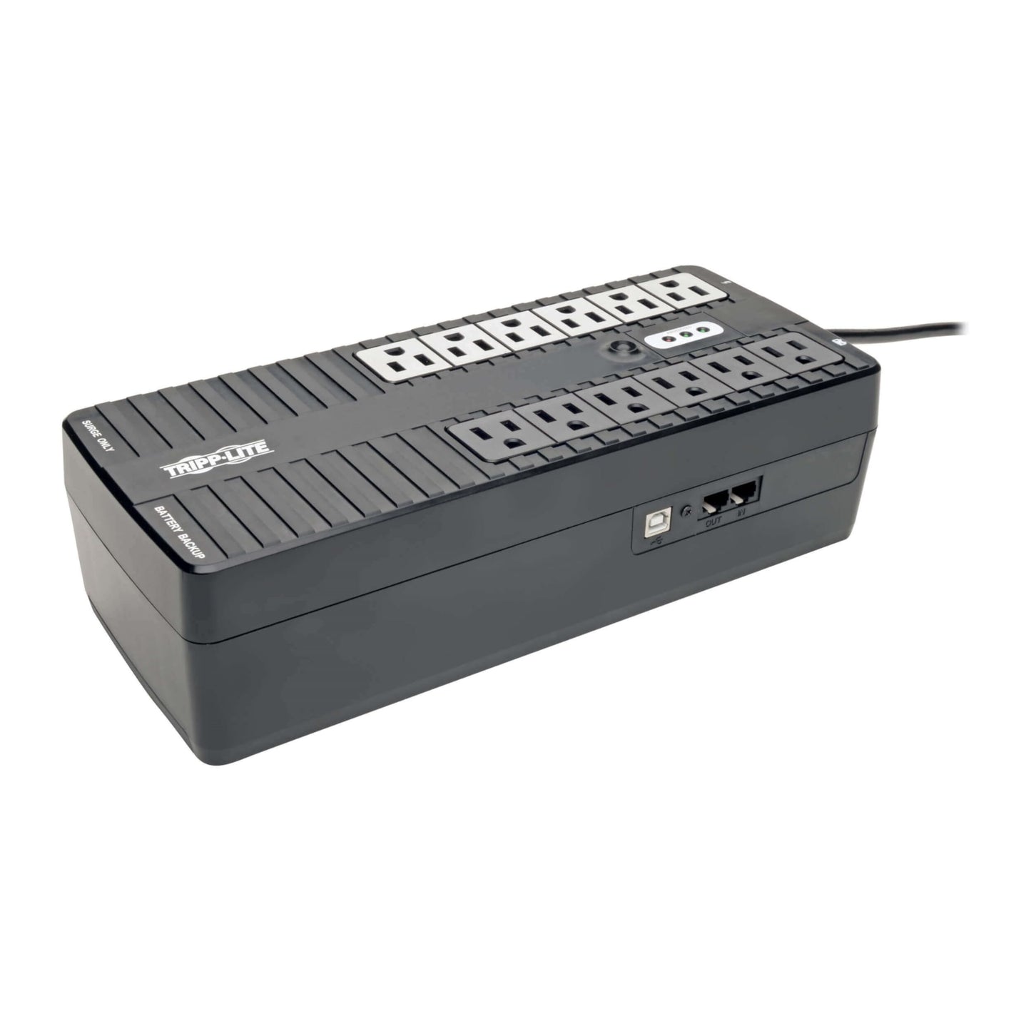 Eaton Tripp Lite Series INTERNET750U Small UPS Battery Backup & Surge Protector, 750VA / 450W, 12 Outlets, Computer Uninterruptible Power Supply Units for PC, 3-Year Warranty & $100,000 Insurance