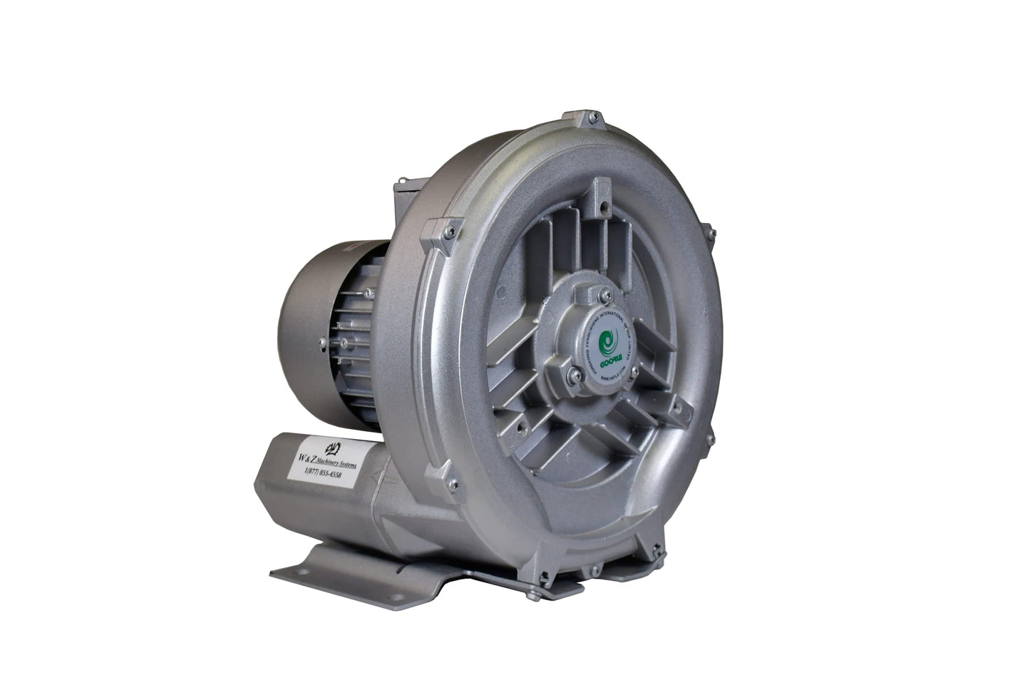2 Hp Regenerative Blower, 220V-480V 3Phase, 150CFM, 56" H2O Press. Goorui-USA GHBH 1D7 34 1R5