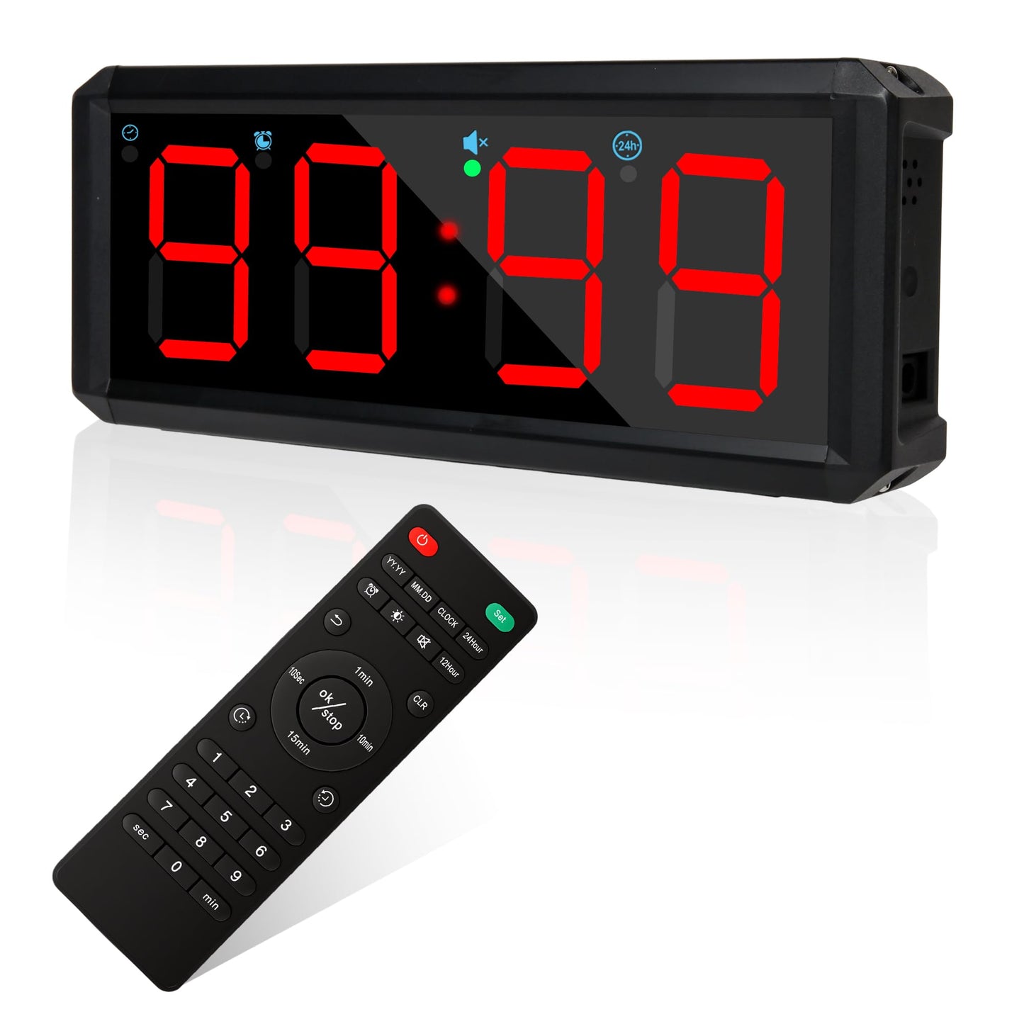 SMAHEAT 2.1-inch 4-Digit Quick Stopwatch Timer, Suitable for Fitness Training, Event Timing, Study and Daily Office use