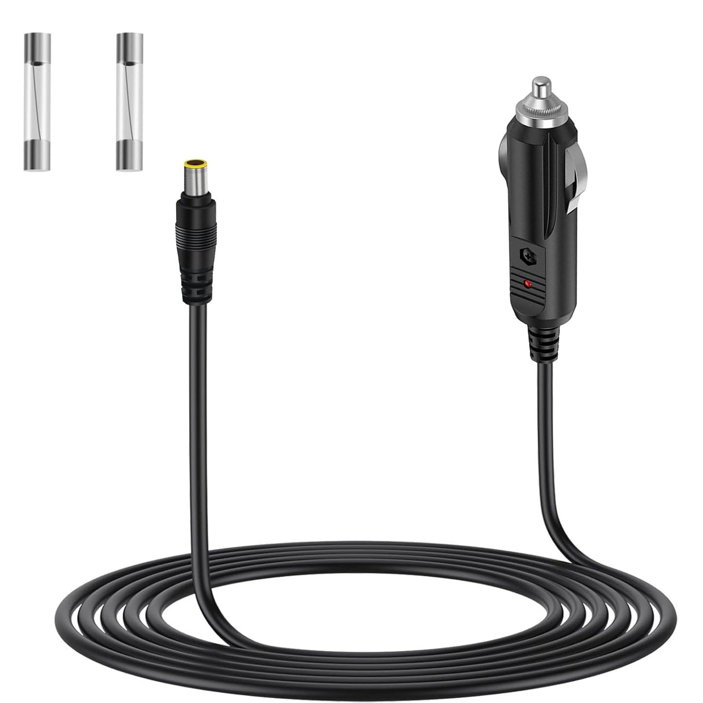 SZCHXSDZ Car Charging Cable for Jackery Portable Power Station Explorer 3000 2000 1500 1000 500 880 550 300 290 240 160 Solar Generator Power Adapter 6.5 Feet Charging Cord Black