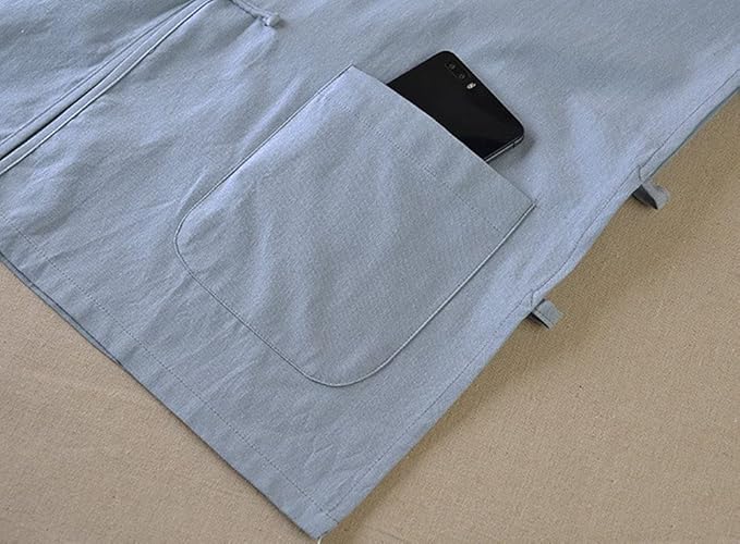 Men's Cotton Sleeveless Kung Fu Vest ??Traditional Chinese Martial Arts Tank Top Tai Chi Wing Chun Wushu Training Shirt