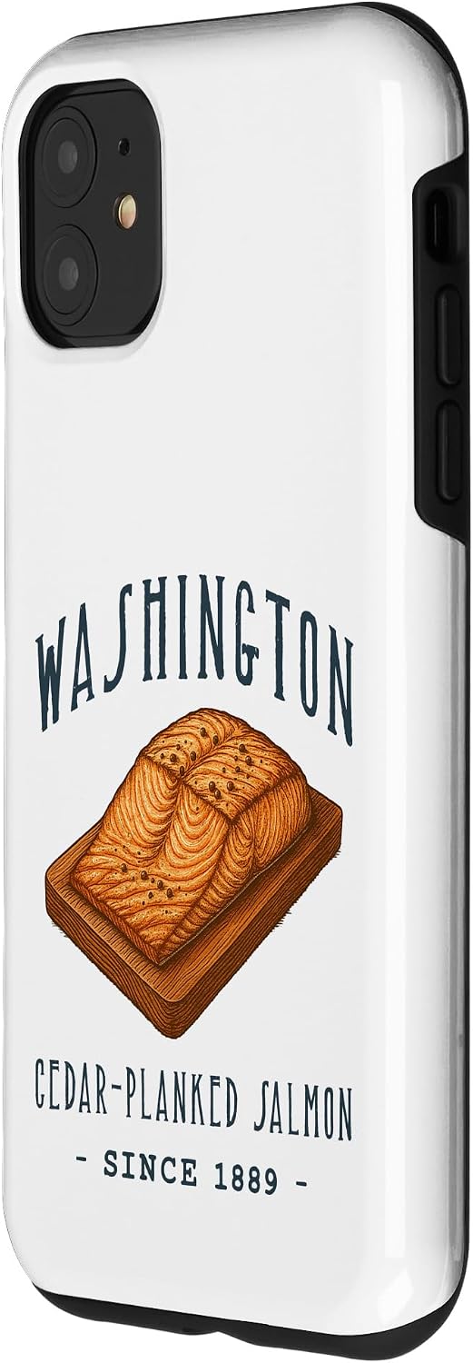 American Regional Foods Designs 11 Washington Cedar PLANKED Salmon Food Case for iPhone