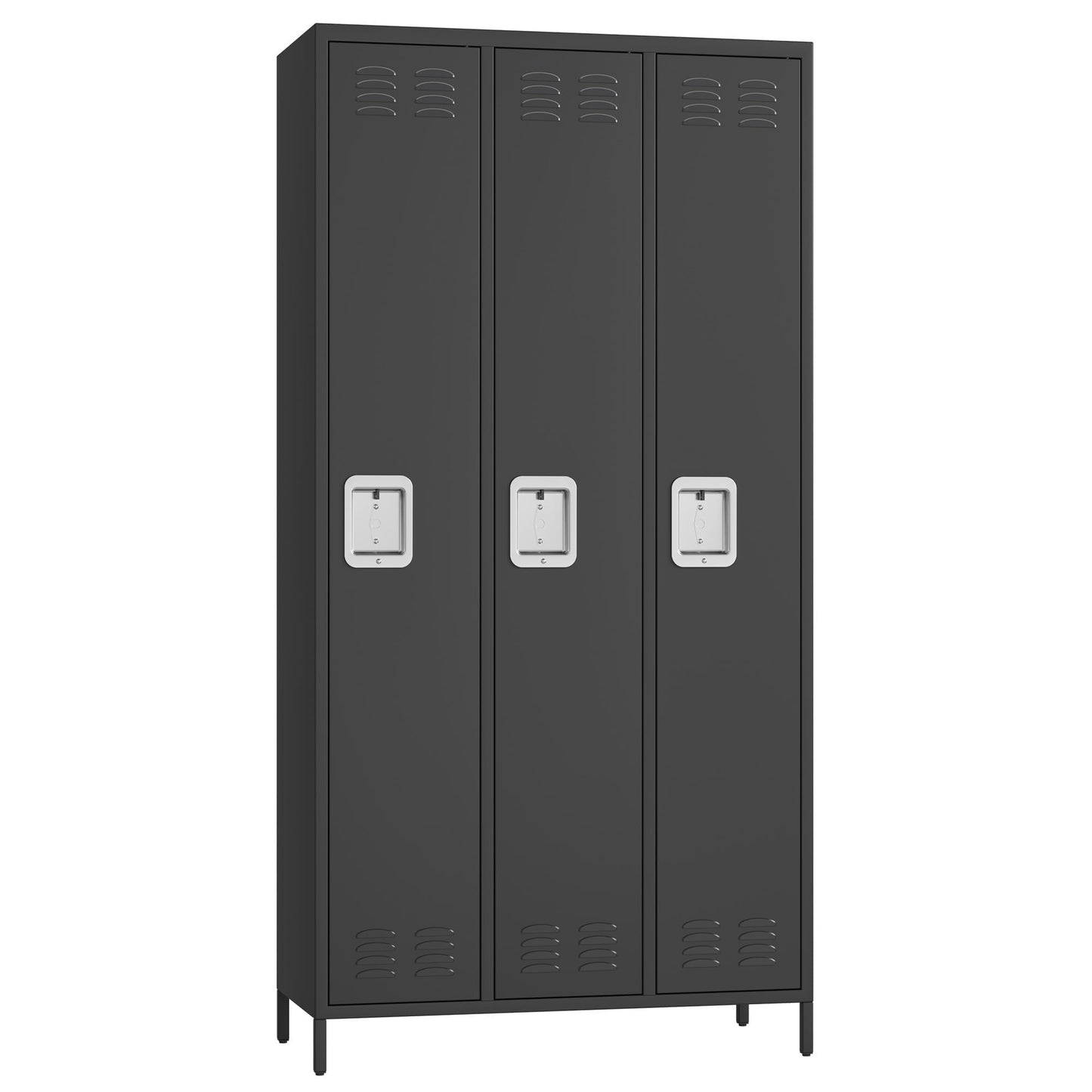 GAOMON 3 Doors Employee Lockers for Office, Metal Sorage Locker Combination, Lockable Employees Metal Locker with Door, Industrial Storage Lockers for Home, School, Gym (3 Doors)