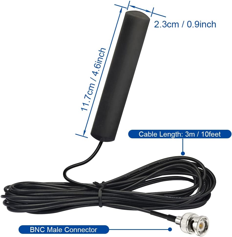 BINGFU VHF UHF Car Truck Police Scanner Adhesive Mount Antenna Vehicle Mobile Ham Amateur Radio BNC Male Patch Antenna
