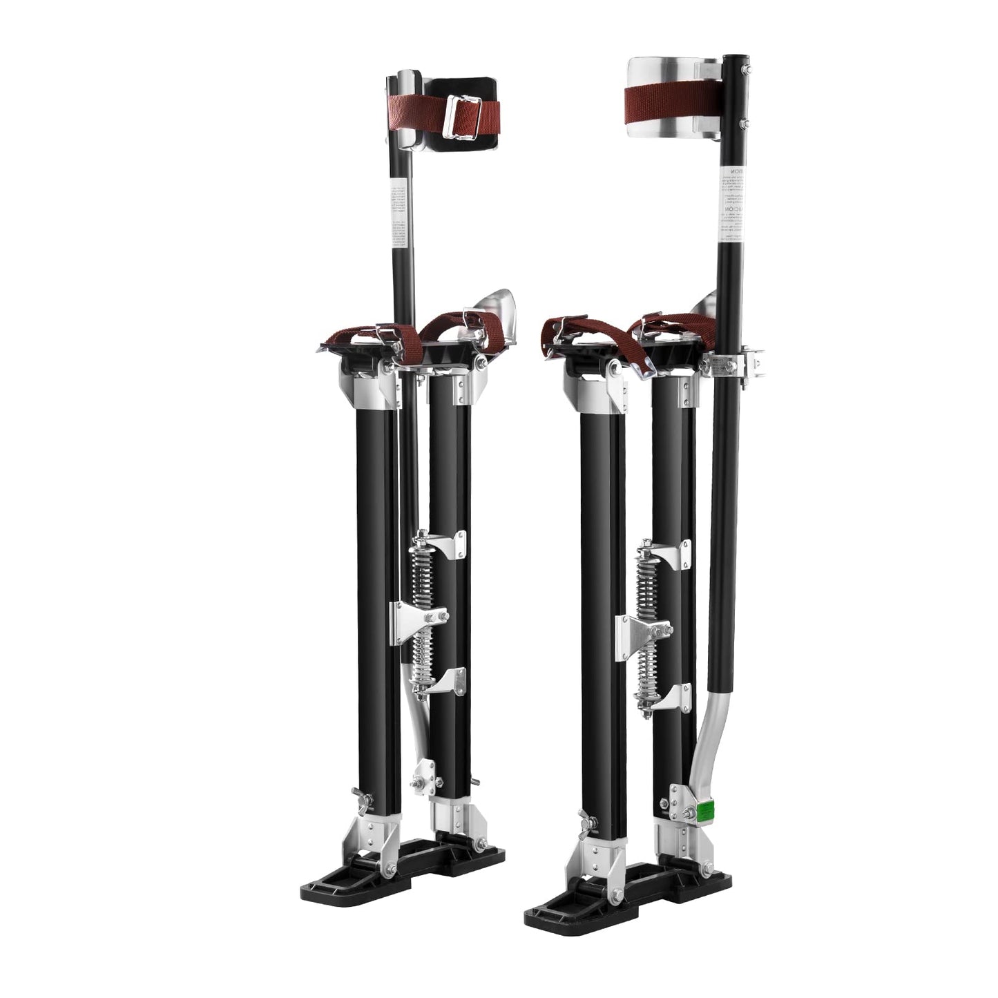 VEVOR 24''-40'' Adjustable Aluminum Drywall Tool Stilts, Durable Non-Slip Work Stilts with Protective Knee Pads, for Sheetrock Painting, Taping, Walking, Black