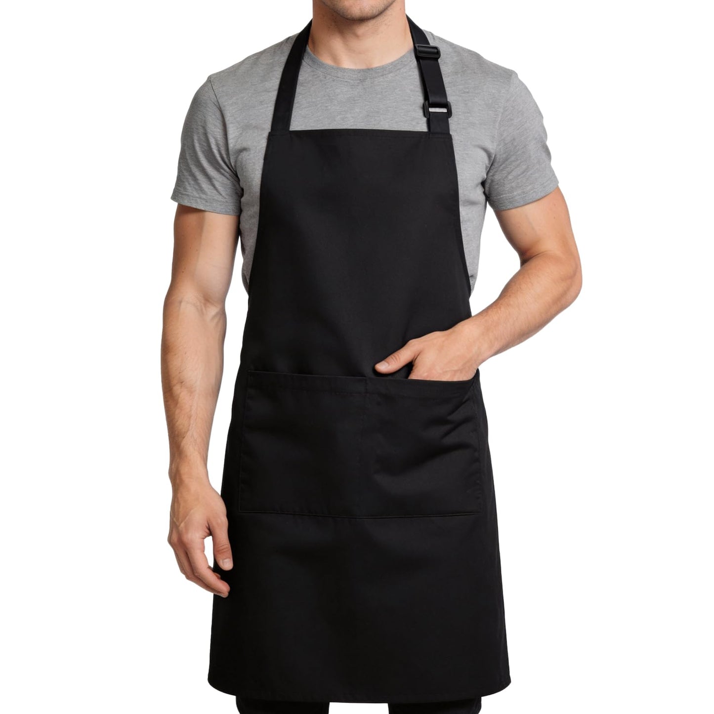 Cardkiss Large Chef Apron for Men and Women, Water Oil Repellent Cooking Kitchen Aprons with 2 Large Pockets