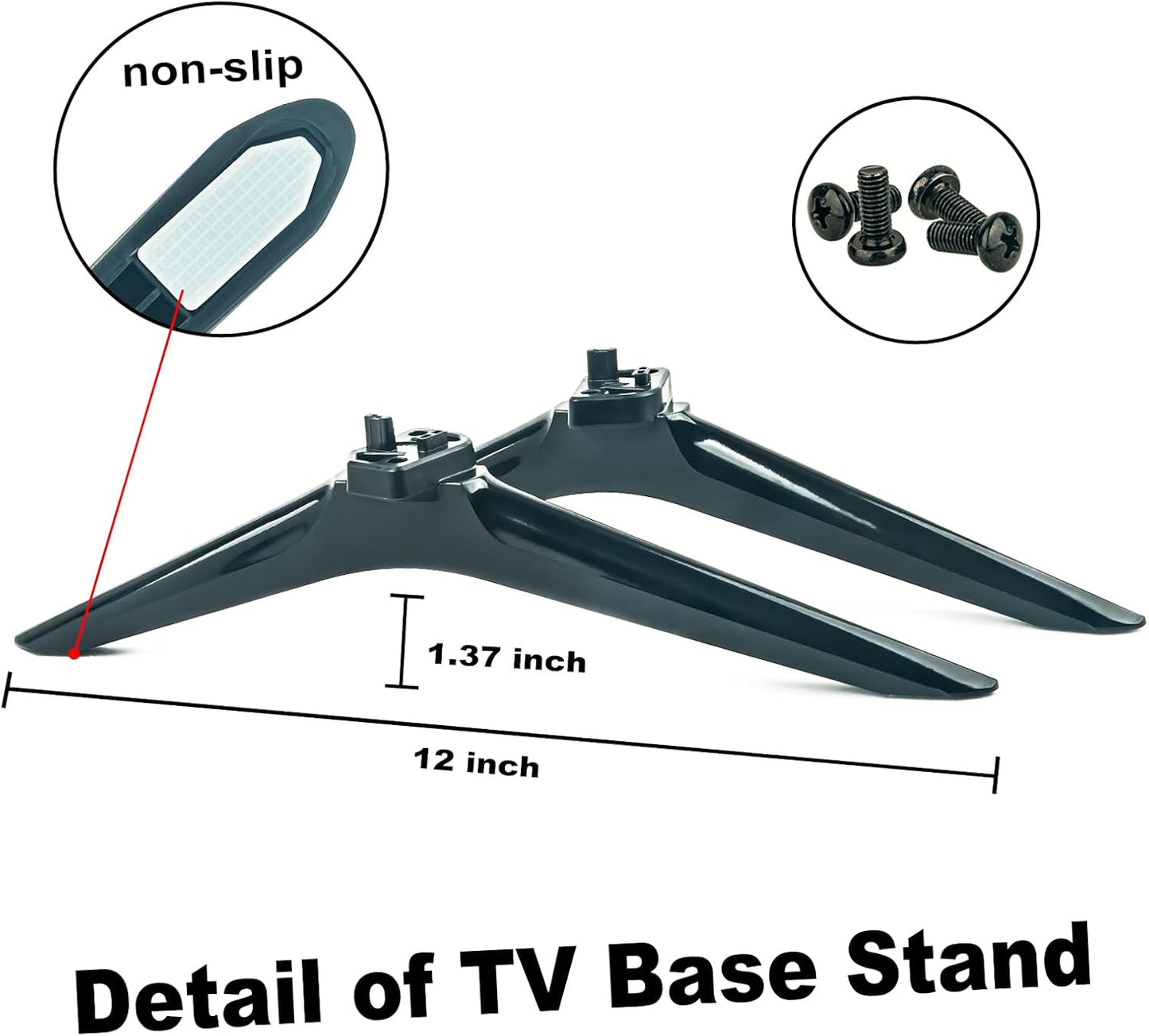 ALLIMITY 58R6E3 Replaced TV Stand Legs Fit for HISENSE TV with Screws and Instruction