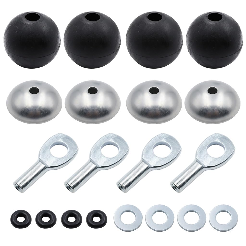 J Bryant 5mm Cable Hardware Kit for Gym Pulley Systems – Steel Ball Stoppers, Eyelets & Connectors for DIY Fitness Cable Repair & Custom Builds (Installation Tools Required) (Parts Kit E)