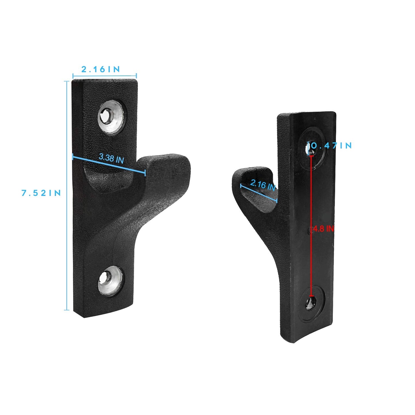Luwint Barbell Holder Wall Mounted, Premium Horizontal Single Bar Storage Rack