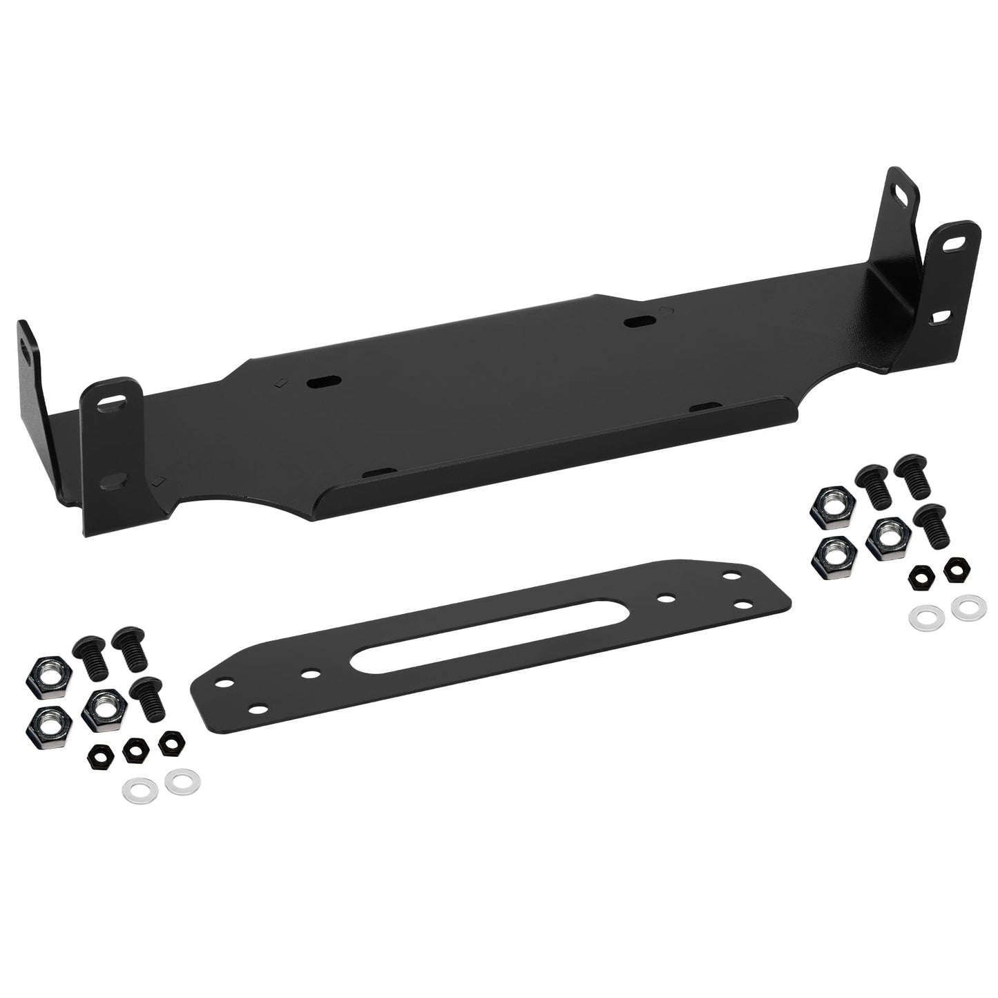 Saree Winch Mounting Plate for 2018-2024 Jeep Wrangler JL (10652) - Heavy-Duty Winch Mount Bracket, Direct Bolt-On Installation, No Drilling Required